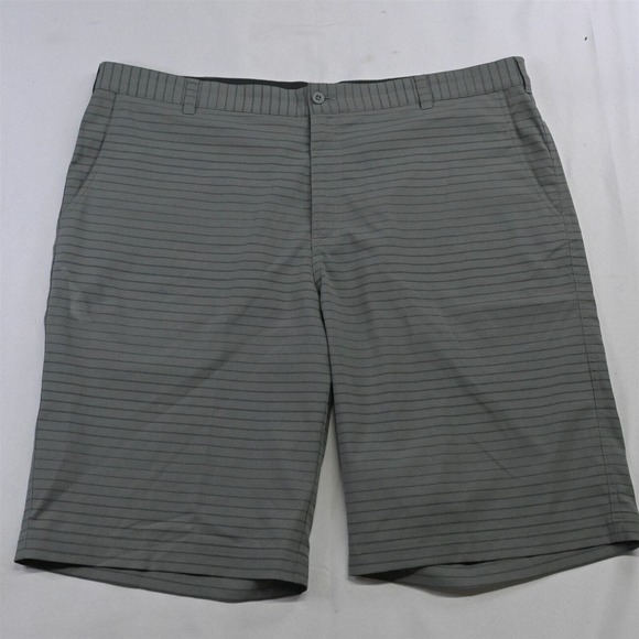 Nike 40 x 12" Gray 585754 Modern Stripe‎ Tech Golf Shorts - Picture 1 of 5